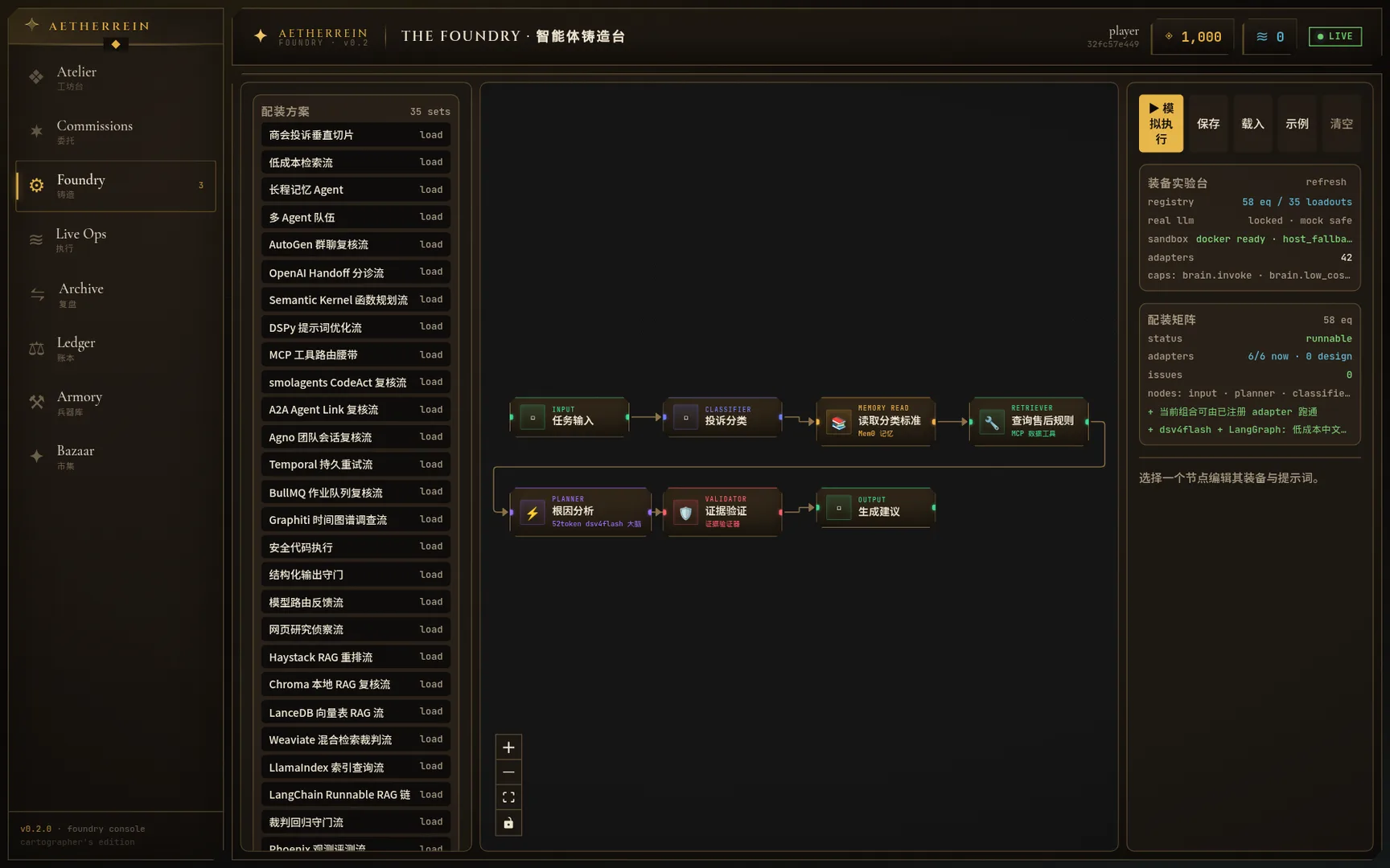 驭灵 AetherRein 可视化管线工坊